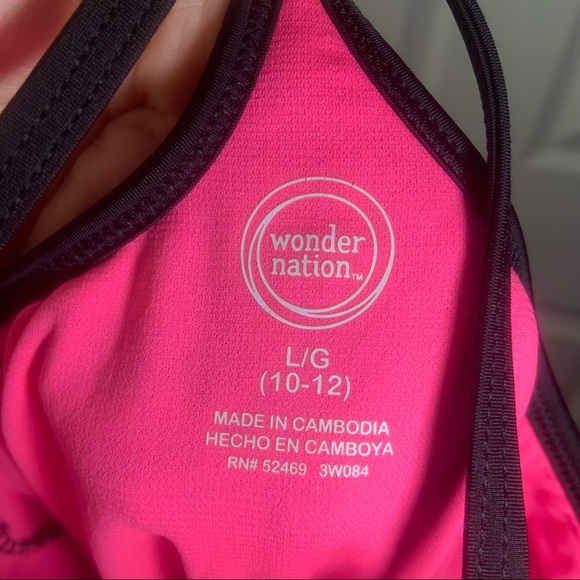 Wonder Nation Girls Bright Multicolor Print One Piece L - Picture 2 of 6